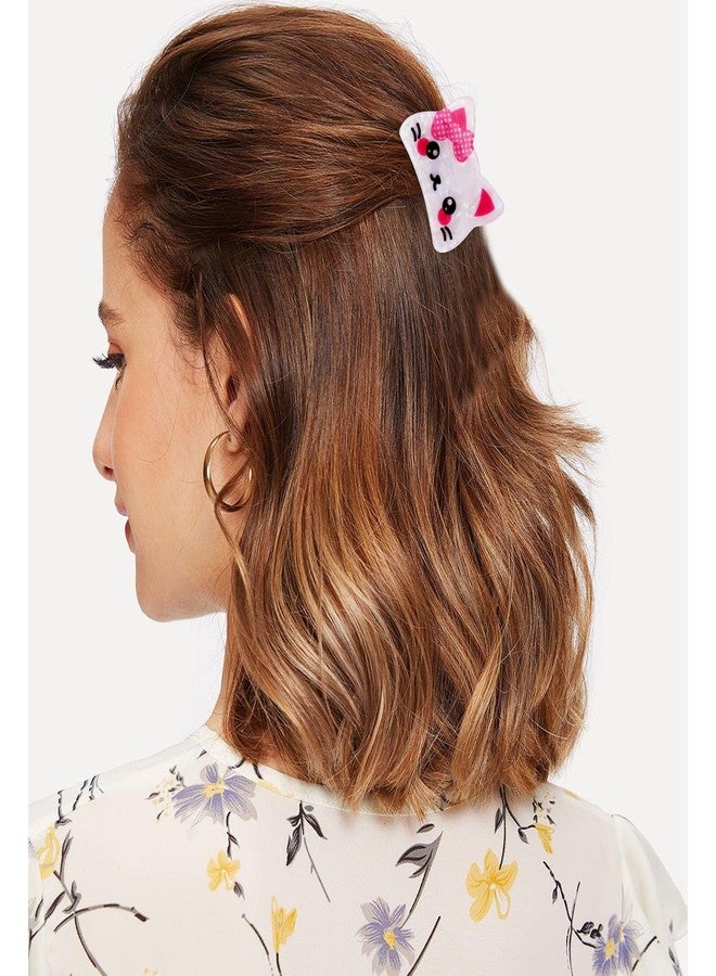 هابدو مشابك شعر على شكل قطة من هابدو، قطعة واحدة، إكسسوارات شعر لطيفة على شكل حيوانات للنساء والفتيات، مناسبة لتسريحة نصف مرفوعة، مشابك صغيرة مضحكة على شكل مخالب حيوانات أليفة، هدايا مثالية مبتكرة - Image 4